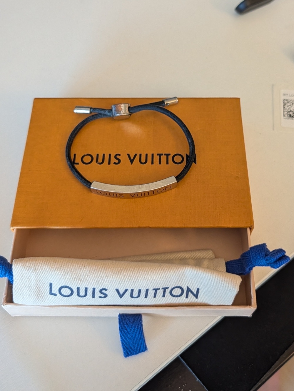 Louis Vuitton LV Space Bracelet with Silver Accent.